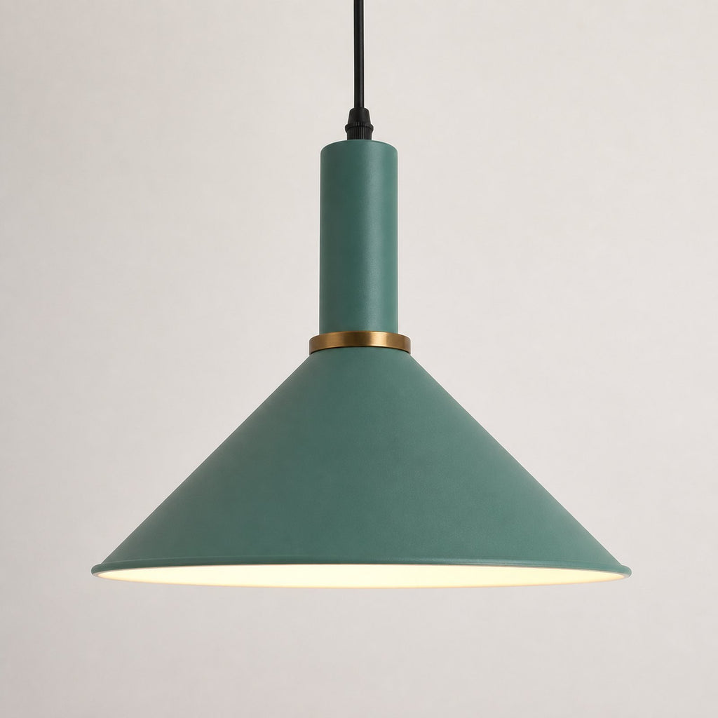 Nordic E27 Metal Pendant Light - Style 2 - Green variant