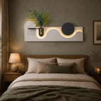 Wabi Sabi Wall Art, Japandi LED Wall Decor