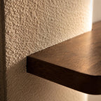 Vertical Wall Art with Shelf, Backlit Plaster Panel and