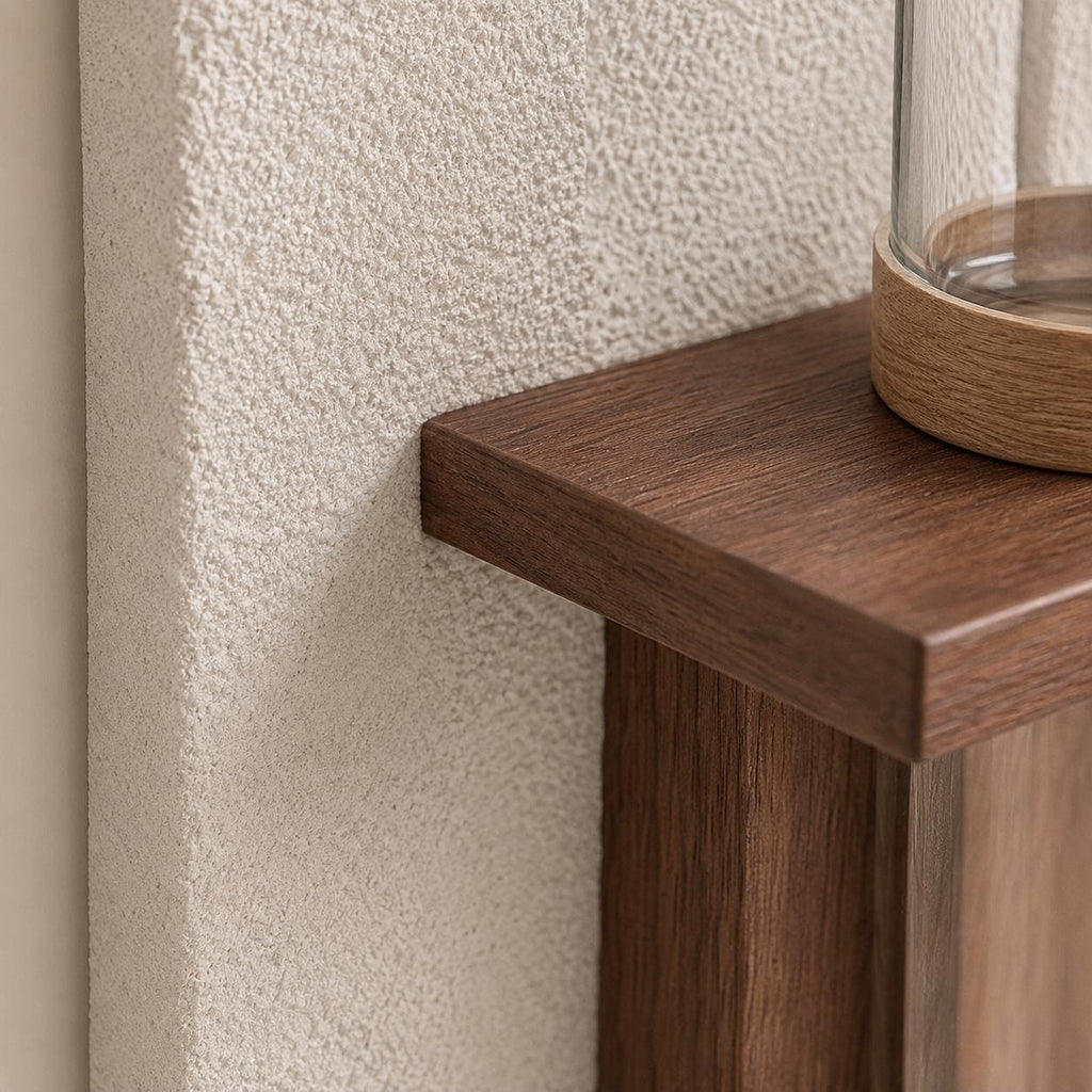 Textured LED Wall Stem Vase, Cream Test Tube Holder Mood