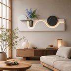 Wabi Sabi Wall Art, Japandi LED Wall Decor