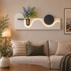 Wabi Sabi Wall Art, Japandi LED Wall Decor