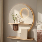 Wabi Sabi Plaster Wall Sconce, Japandi LED Decor
