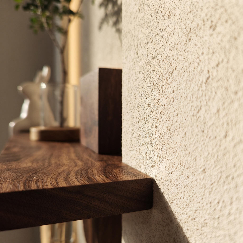 Tall Wall Art with Shelf and Vase