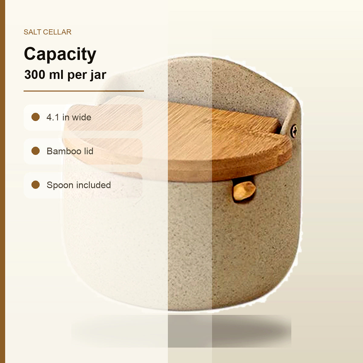Salt Cellar capacity infographic