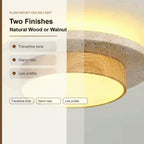 Flush Mount Ceiling Light two finishes infographic