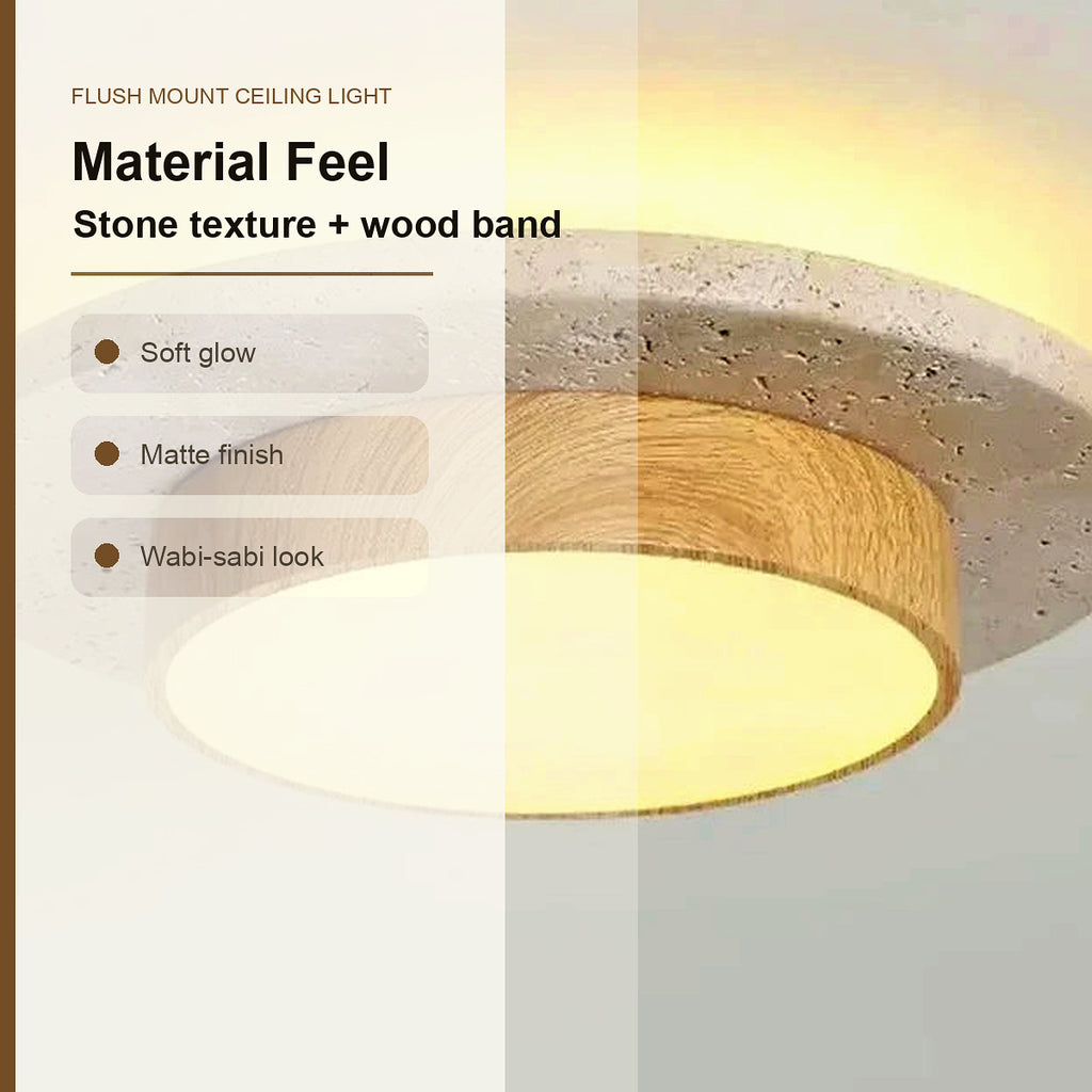 Flush Mount Ceiling Light material feel infographic