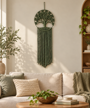 Nordic Hand-woven Tree of Life Tapestry Wall Hanging Living Room Wall Hanging Bedroom Corridor Stair Wall Decoration Accessories generated media