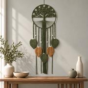 Supplier photograph, full piece on white, hoop with leaves, 110 cm drop