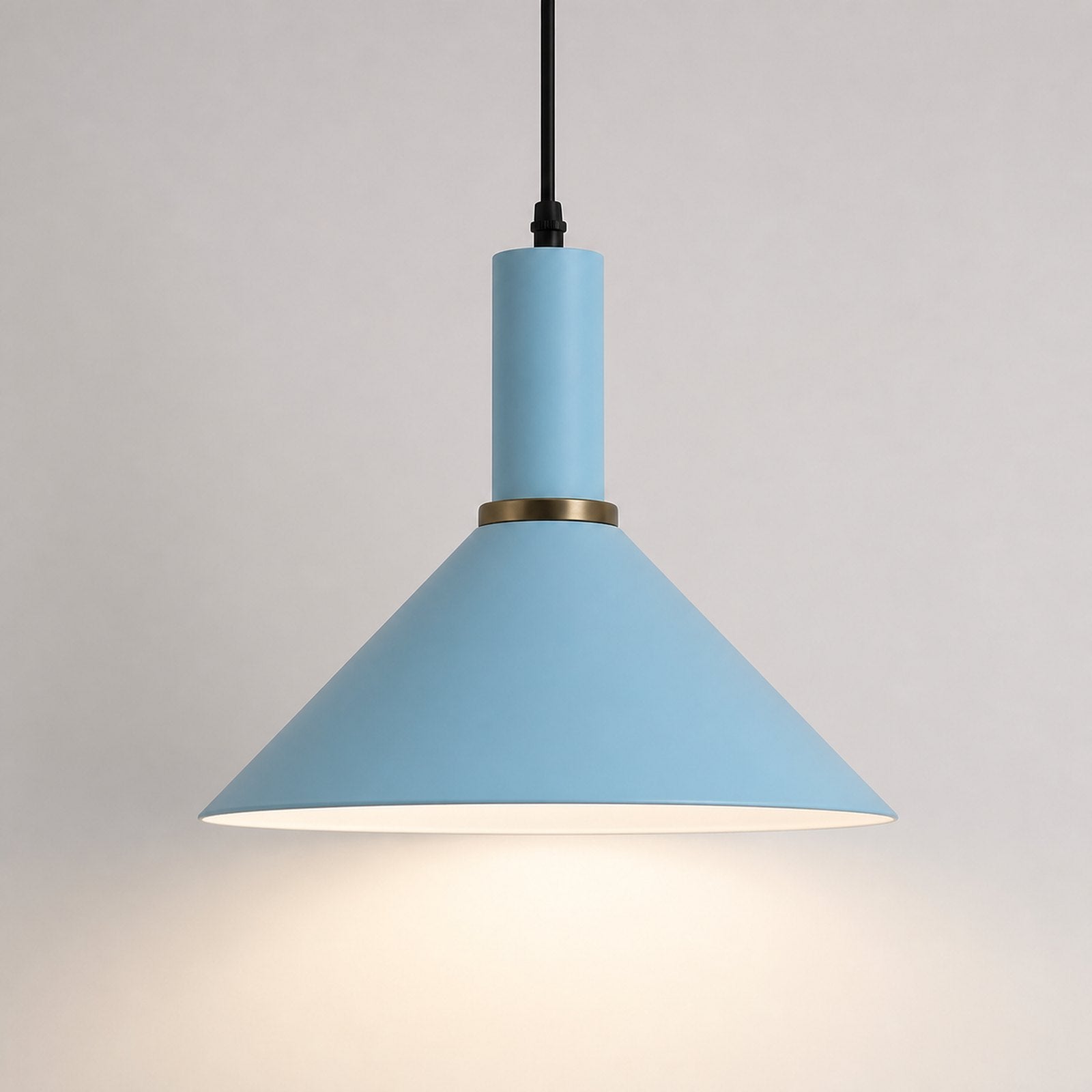 Nordic E27 Metal Pendant Light - Style 2 - Light Blue variant
