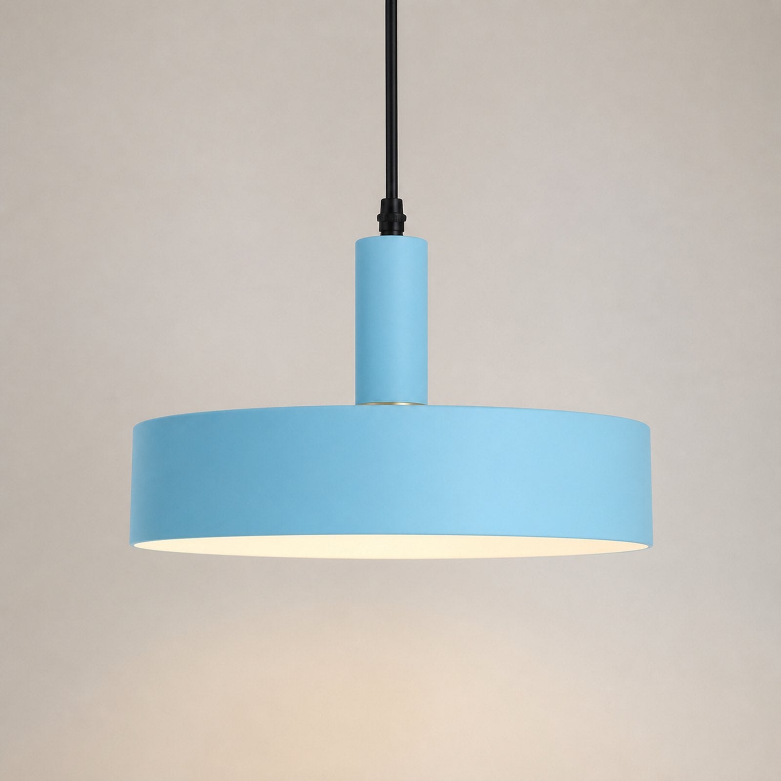 Nordic E27 Metal Pendant Light - Style 4 - Light Blue variant
