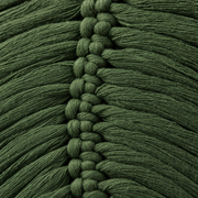 Close view of the cord and knotwork on the Macrame Monstera Leaf Wall Hanging, 25 cm, 4 Colors