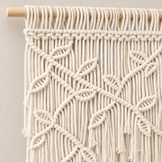 Macro of the knotted leaf and vine pattern, knotted leaf panel