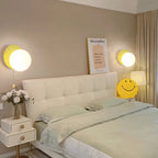 Globe pull chain wall sconce - supplier photo 02: scene B/D beige pair bedroom