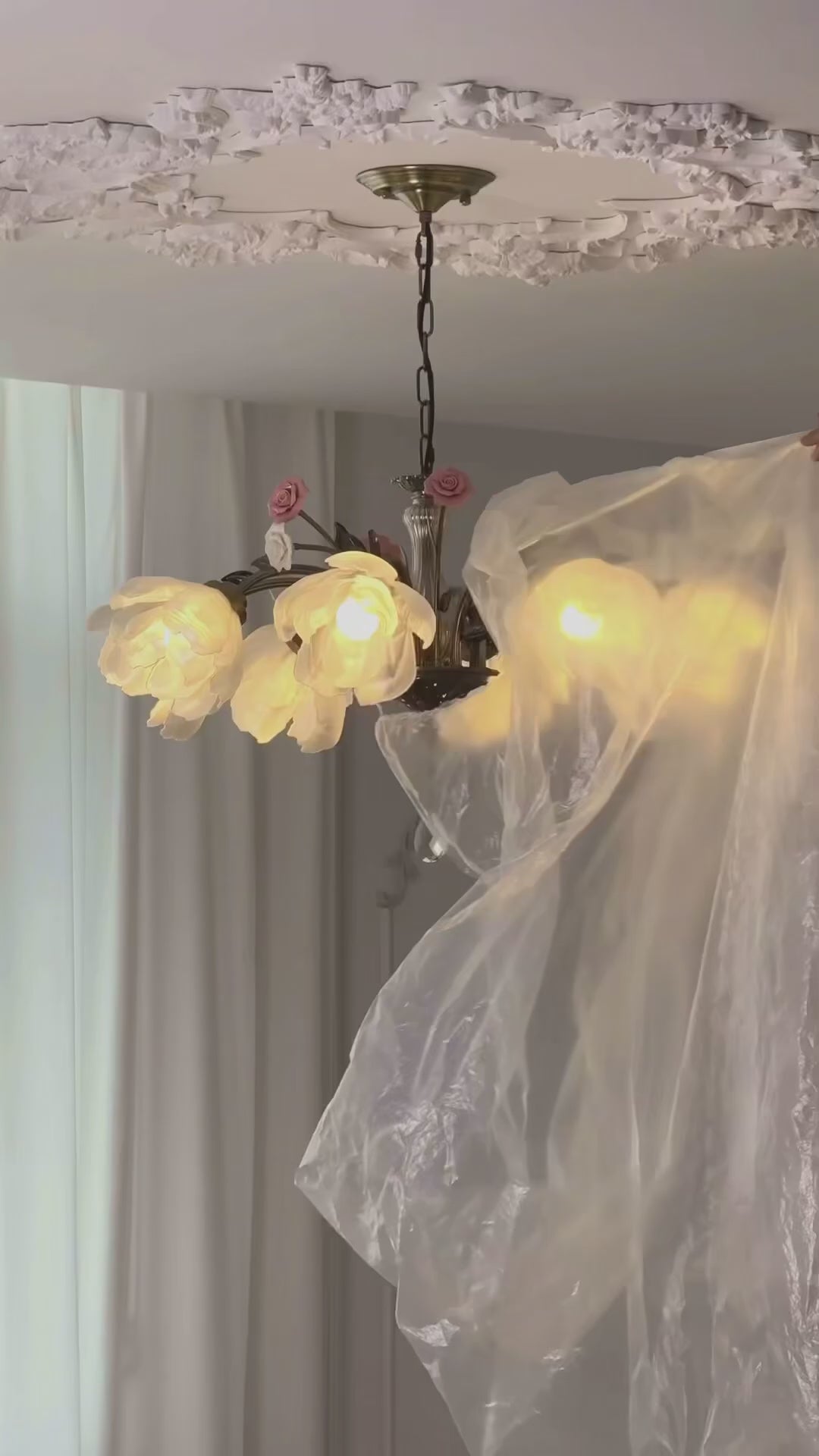 Petal Reverie Romantic Floral Chandelier - product video