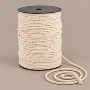 5mm 65M spool on sand, 2 to 10 mm twisted cord on a spool, three-strand twisted cotton cord