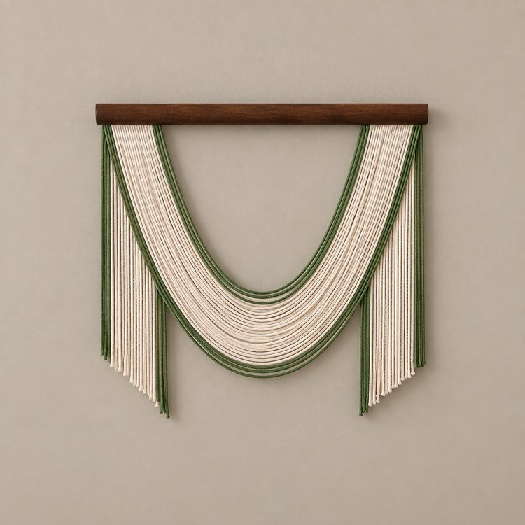 E-01 asymmetric cream drape, 5 swag shapes across 16 colorways