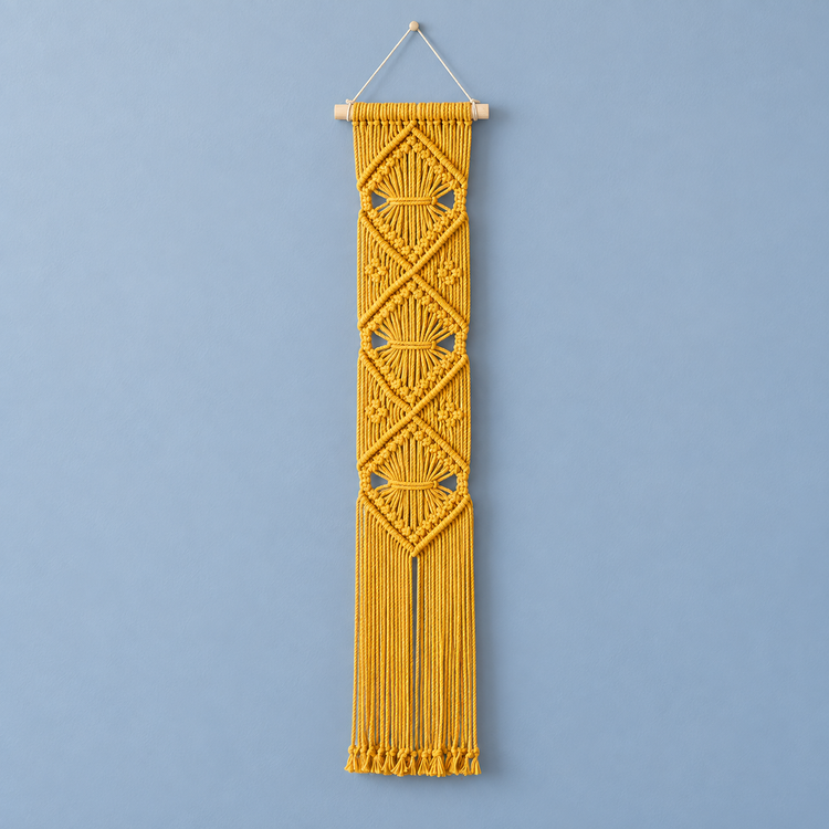 Yellow dense panel 20x90 on blue, wide banner in 5 lengths, 10 styles