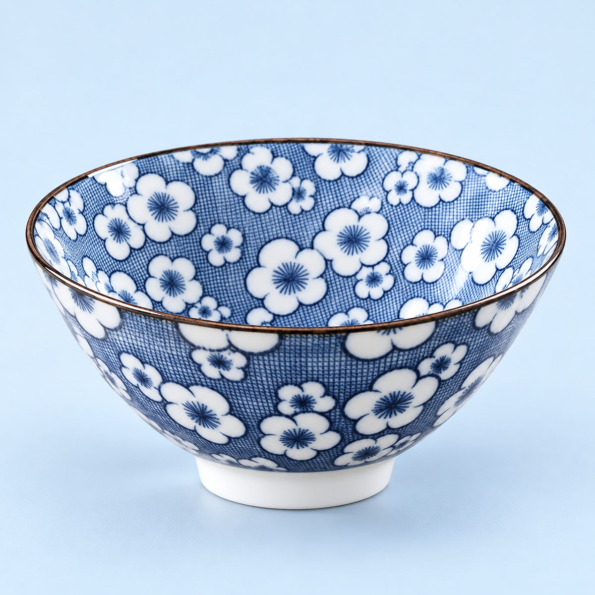 One White Blossoms blue-and-white porcelain tea cup, 70 ml.