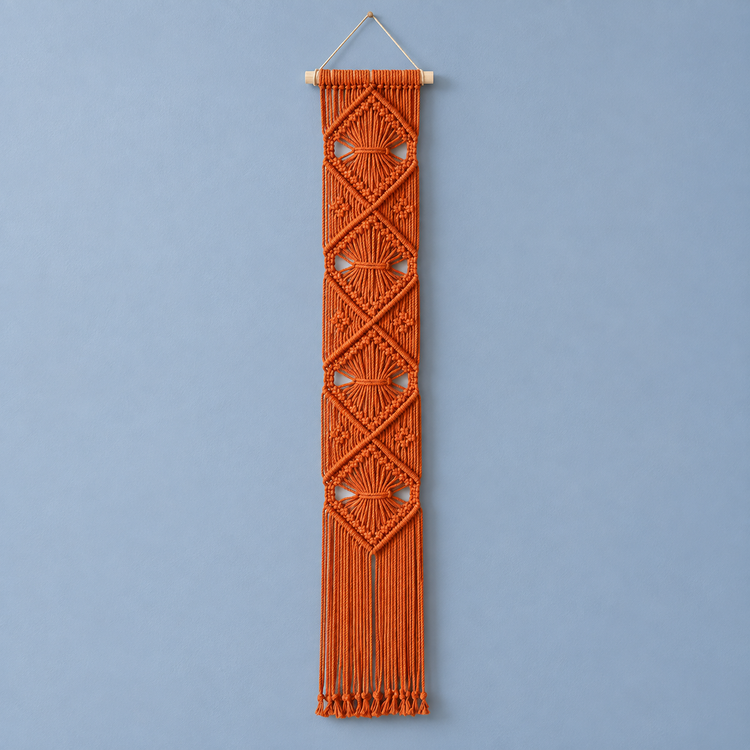 Orange dense panel 20x110 on blue, wide banner in 5 lengths, 10 styles