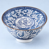 One Dragon Scrolls blue-and-white porcelain tea cup, 70 ml.