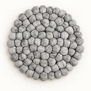 Wool Felt Singing Bowl Mat Gray Round Sound Bowl Mat Percussion Instrument Accessories Multipurpose Nordic Home Meal Mats - 20cm-Grey-G262 variant studio