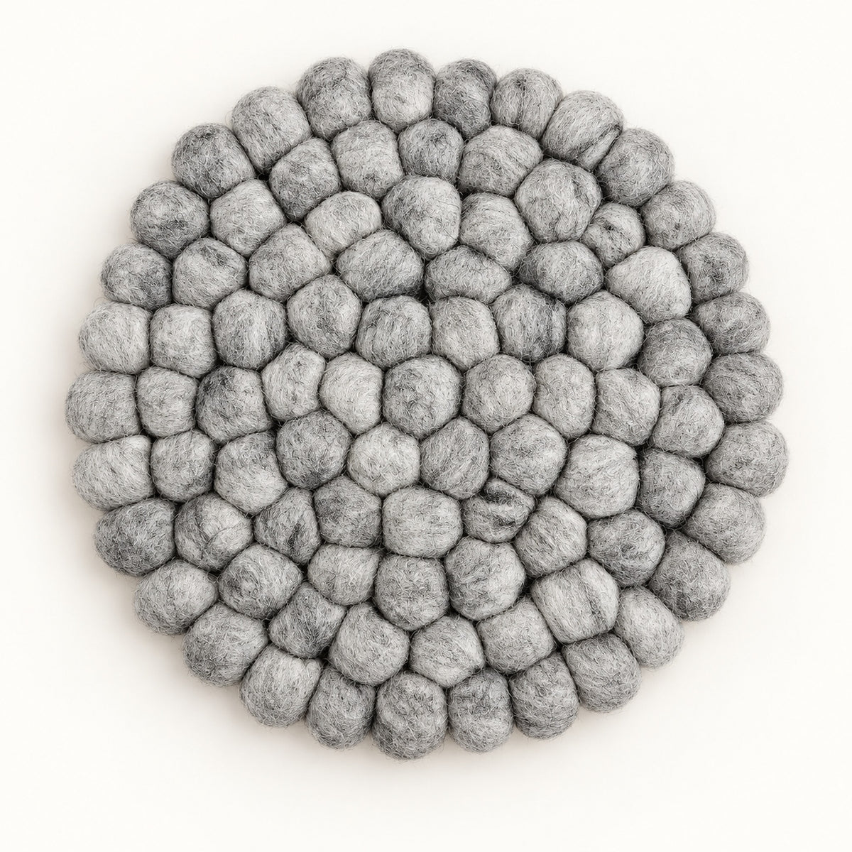 Wool Felt Singing Bowl Mat Gray Round Sound Bowl Mat Percussion Instrument Accessories Multipurpose Nordic Home Meal Mats - 20cm-Grey-G262 variant studio