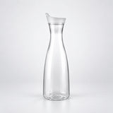Empty 1600 ml clear plastic carafe with white lid.