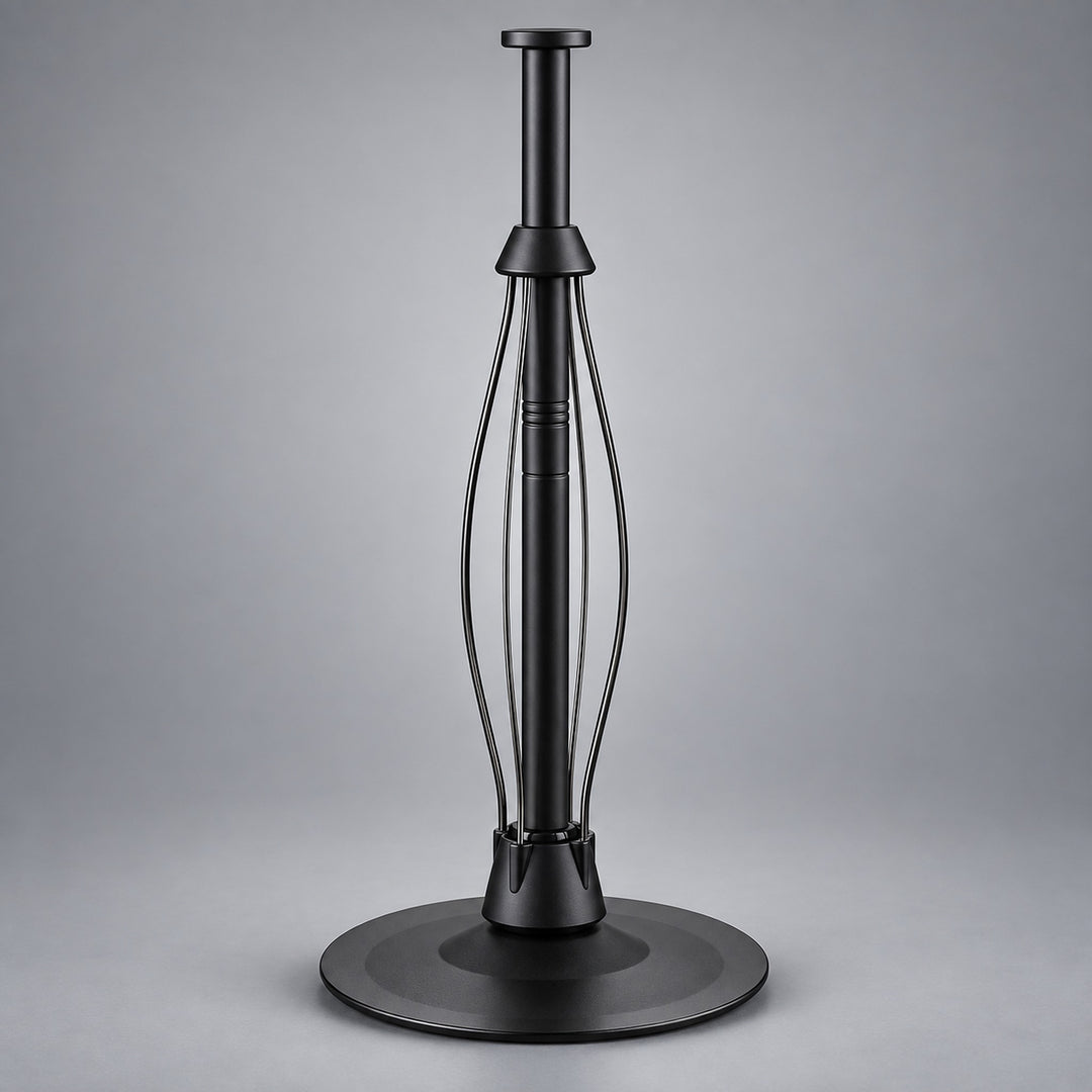 Countertop Paper Towel Holder, Stainless Steel Paper Towel Holder with One-Handed Ratchet and Non-Slip Base - Black / CN variant studio