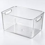Refrigerator Organizer Bins, Clear Pantry Bins in PET Plastic, Fruit Containers for Fridge - Large Clear Deep Bin variant studio