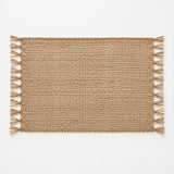 One natural jute placemat, 11.8 x 17.7 inches (30 x 45 cm).
