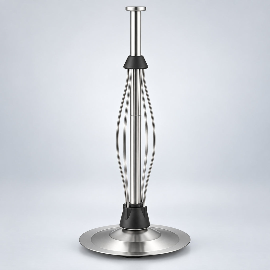 Countertop Paper Towel Holder, Stainless Steel Paper Towel Holder with One-Handed Ratchet and Non-Slip Base - Silver / CN variant studio