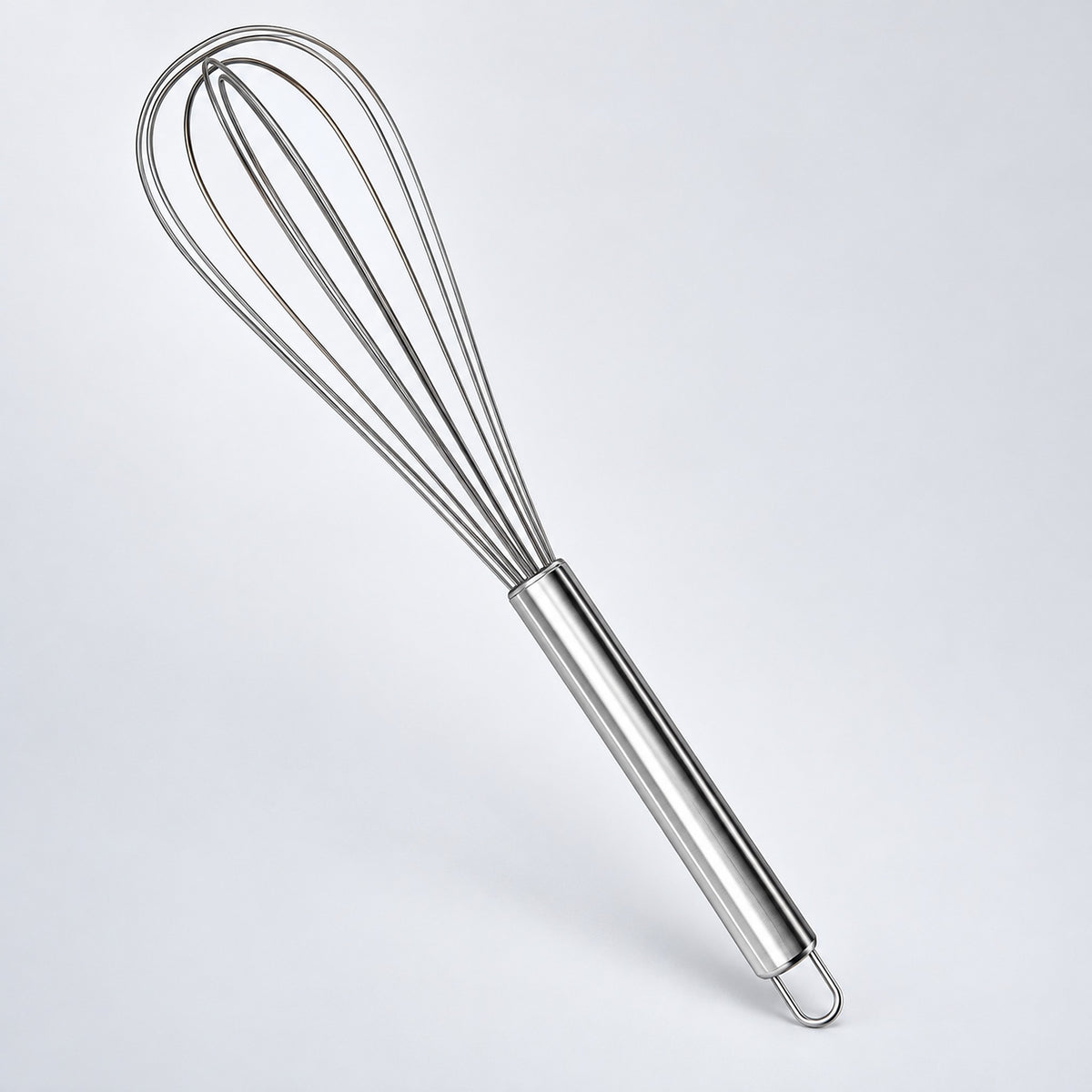 12-inch stainless balloon whisk option.