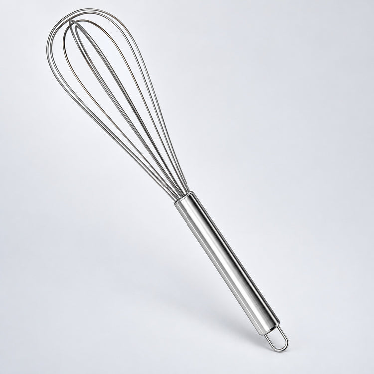 12-inch stainless balloon whisk option.