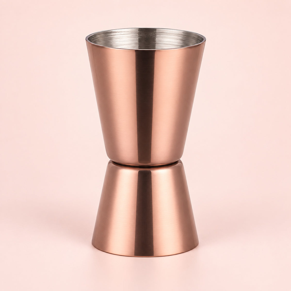 Rose Gold Jigger 1 Piece cocktail bar tool variant studio image