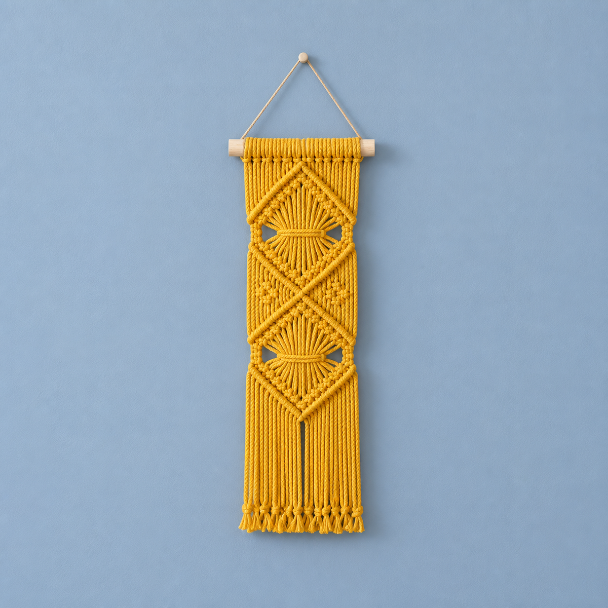 Yellow dense panel 20x60 on blue, wide banner in 5 lengths, 10 styles