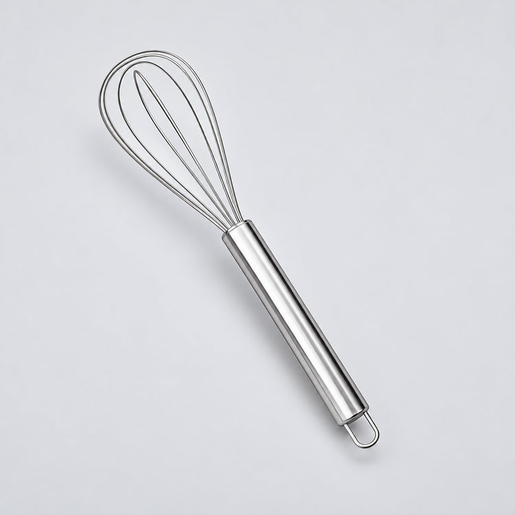 8-inch stainless balloon whisk option.