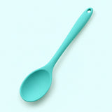One turquoise medium silicone spoon, 20.8 x 4.2 cm.