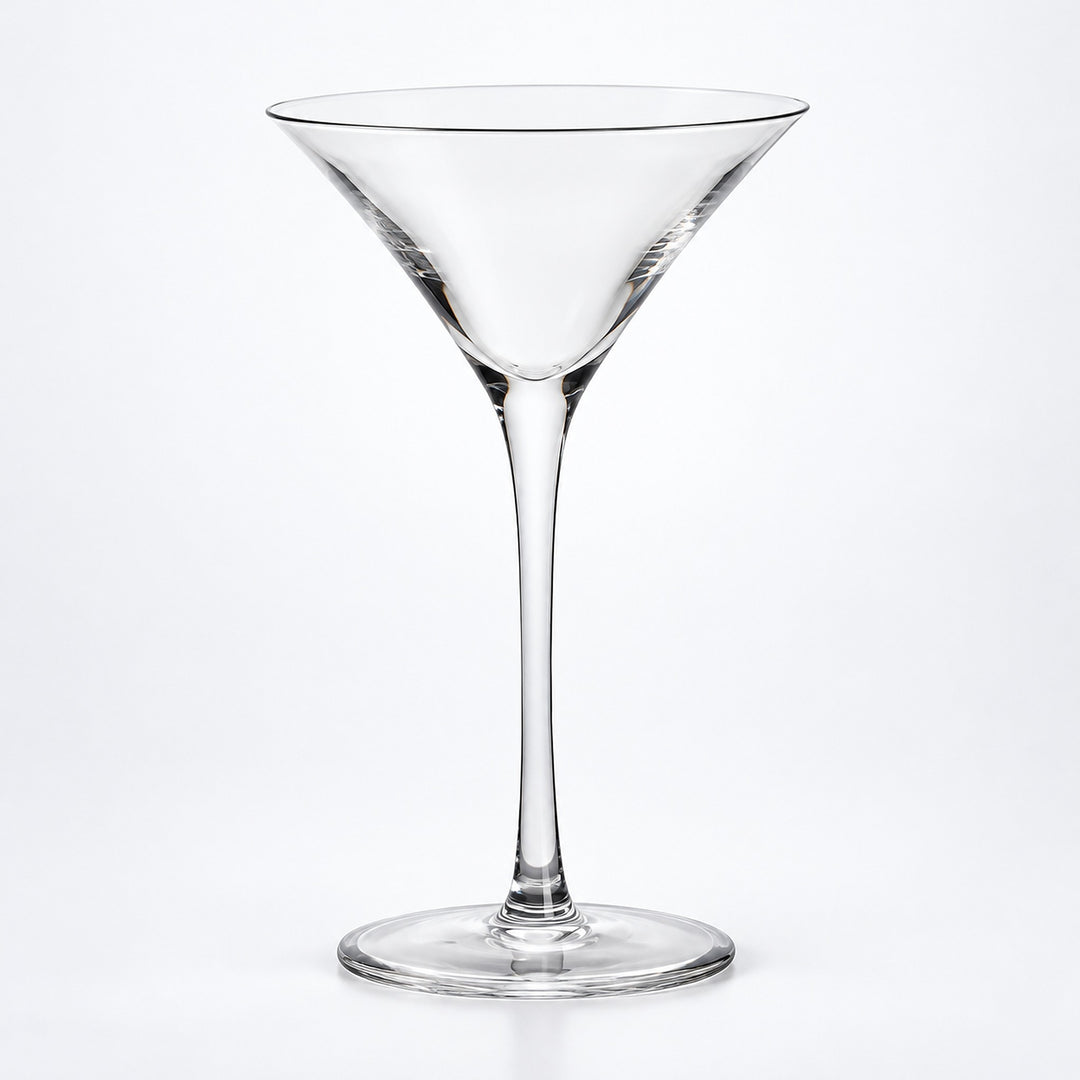 Empty 146 ml martini glass.
