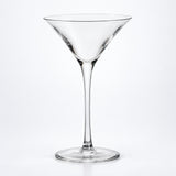 Empty 146 ml martini glass.