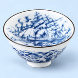 One Sailing Ship blue-and-white porcelain tea cup, 70 ml.