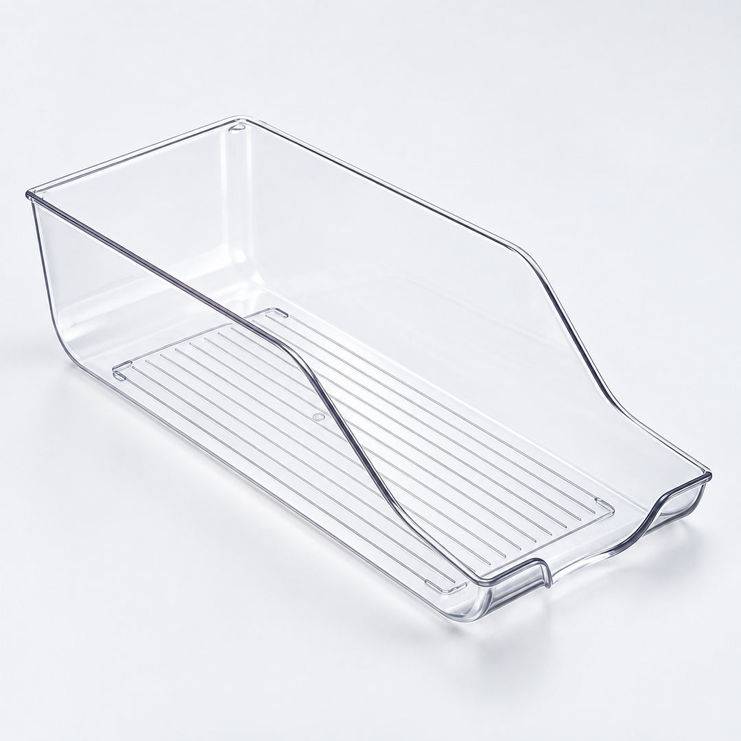 Refrigerator Organizer Bins, Clear Pantry Bins in PET Plastic, Fruit Containers for Fridge - Clear Soda Can Organizer variant studio