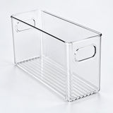 Refrigerator Organizer Bins, Clear Pantry Bins in PET Plastic, Fruit Containers for Fridge - Large Clear Tall Narrow Bin variant studio