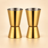 Gold Jiggers Set Of 2 cocktail bar tool variant studio image