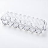 Refrigerator Organizer Bins, Clear Pantry Bins in PET Plastic, Fruit Containers for Fridge - Clear Egg Tray With Lid variant studio