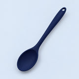 One navy blue medium silicone spoon, 20.8 x 4.2 cm.