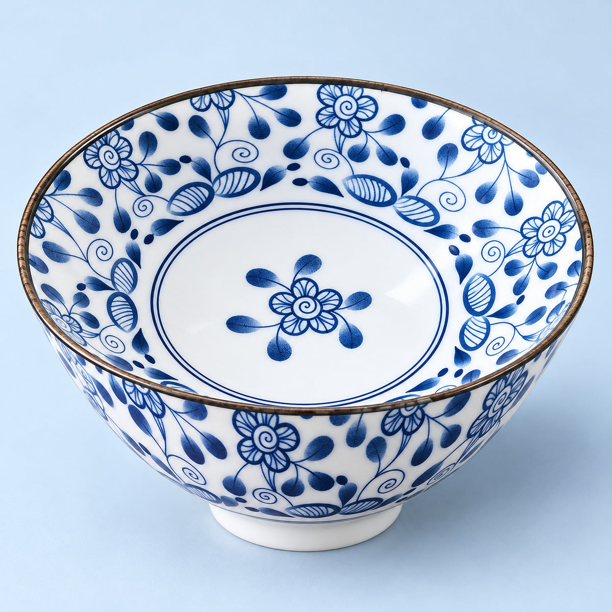 One Floral Scrolls blue-and-white porcelain tea cup, 70 ml.