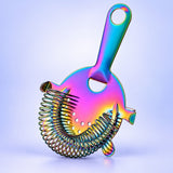 Blue Green Rainbow Strainer 1 Piece cocktail bar tool variant studio image