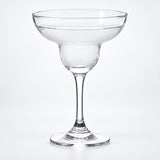 Empty 275 ml margarita glass.