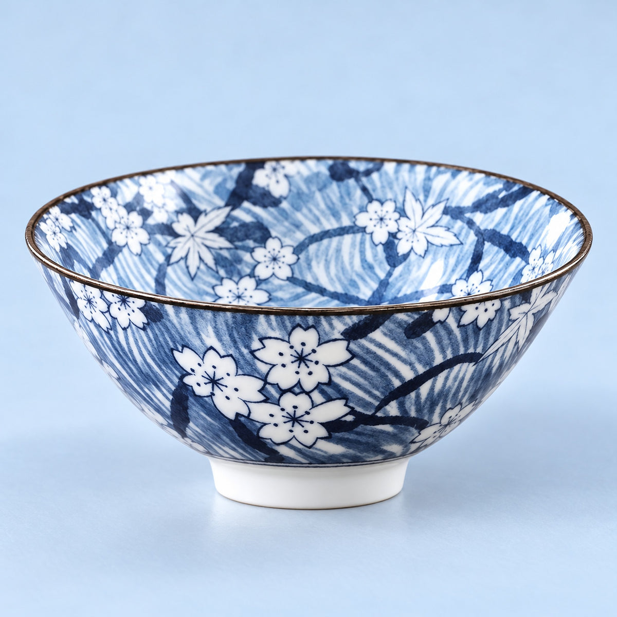 One Blue Blossoms blue-and-white porcelain tea cup, 70 ml.